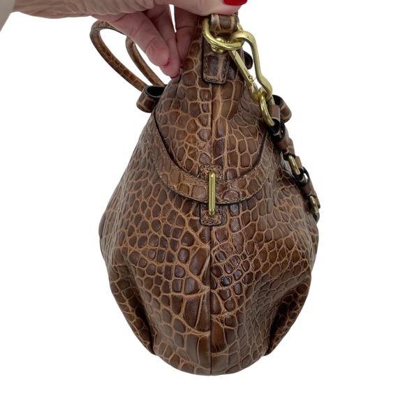 Coach Exotic Madison Satchel Purse Brown - Picture 9 of 16